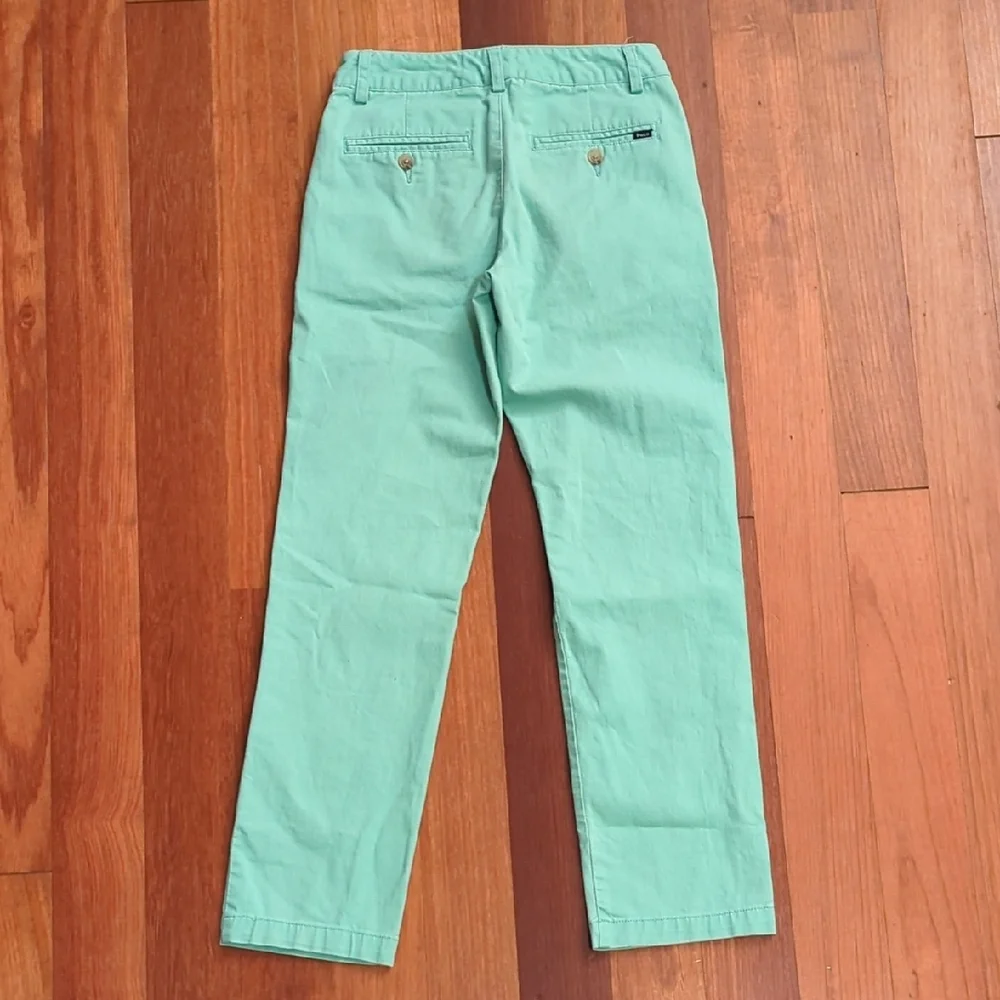 Polo Ralph Lauren Bedford Chino Boys Size 8 Mint Aqua Seafoam Preppy Casual
